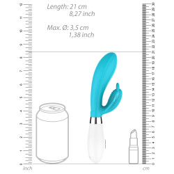 Luminous Vibro Rabbit Alexios 21cm Bleu